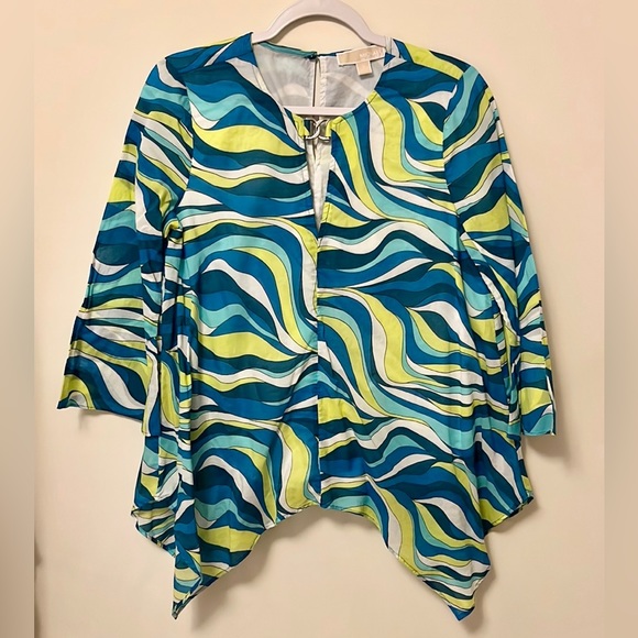 Michael Kors Other - Michael Kors Multicolored Graphic Tunic Blouse Womens Medium